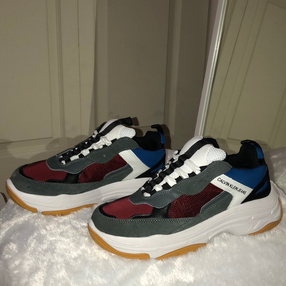 Calvin Klein Marvin chunky sole in grey multi